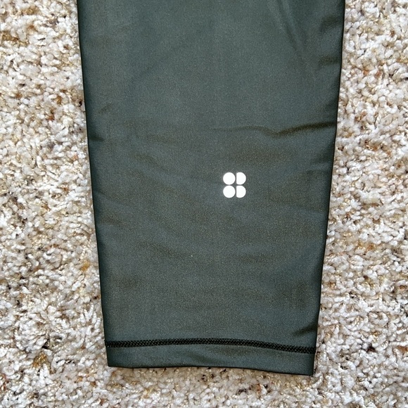 Sweaty Betty High Shine Workout Leggings Dark Forest Green XL NWT - Picture 3 of 12